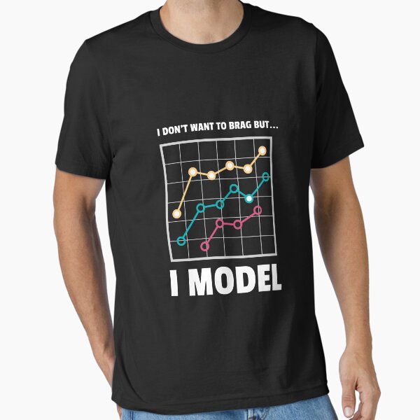 Item preview, I Model: Funny Data Science Humor Design designed and sold by noirty.