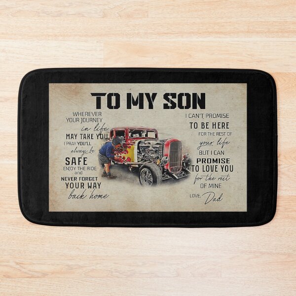 Item preview, To My Son Wherever Your Journey In Life - Dad And Son Hot Rod Car designed and sold by MorningJoco.