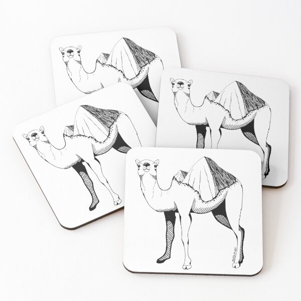Item preview,  Black and White Camel Illustration designed and sold by Catalie-Art.