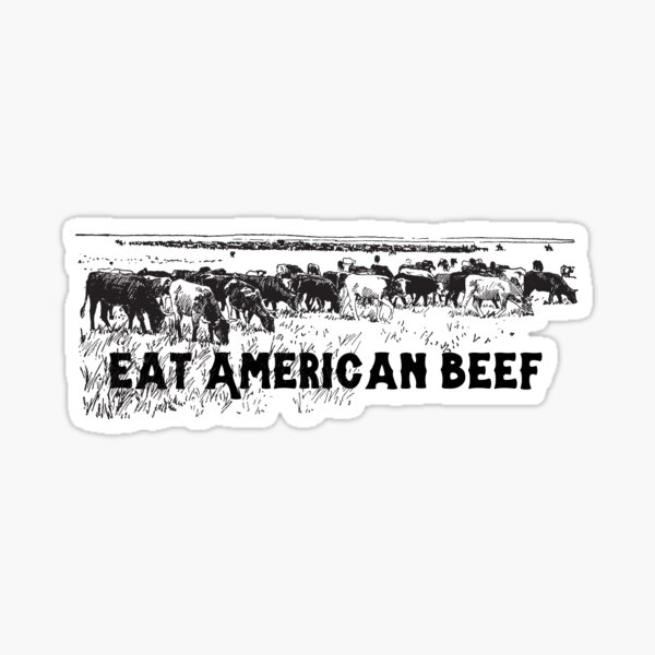 Eat American Beef 2 Sticker