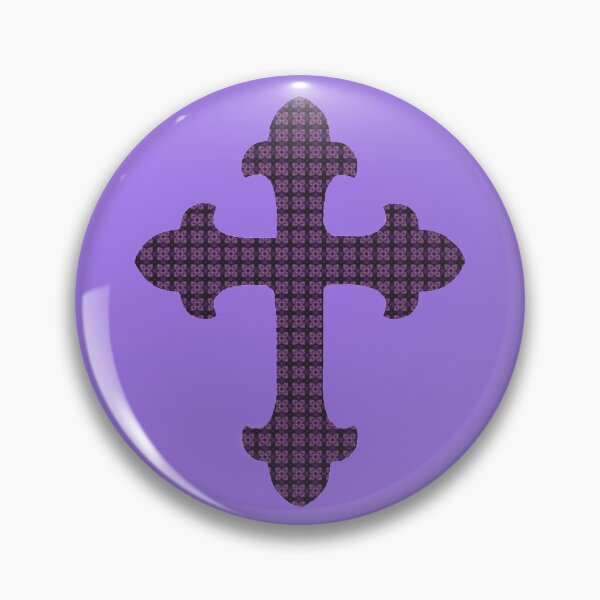 Item preview, Simple Gothic Cross And Goth Damask Design designed and sold by StormyMuse.