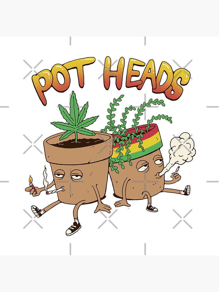 "Pot Heads" Sticker for Sale by vincenttrinidad Redbubble