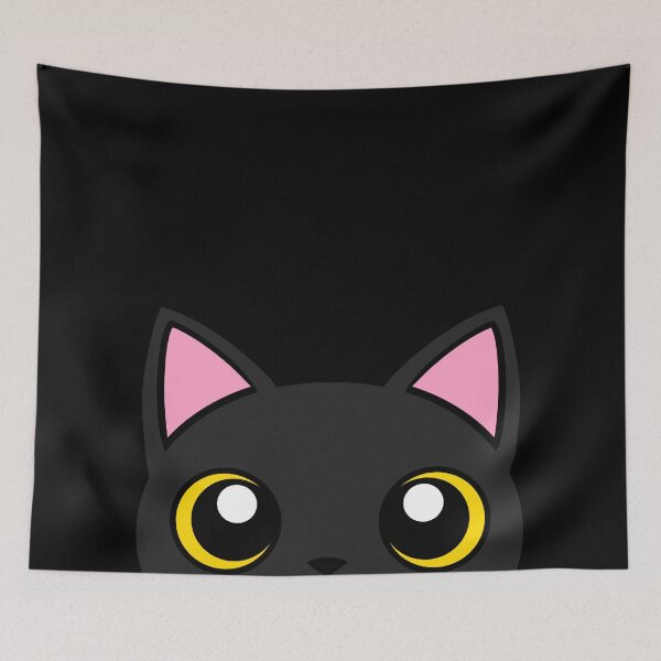 Item preview, Black cat peek designed and sold by Sphynx-Ink.