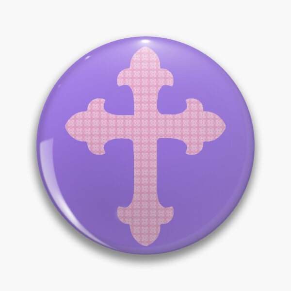 Item preview, Pastel Gothic Cross And Goth Damask Design designed and sold by StormyMuse.