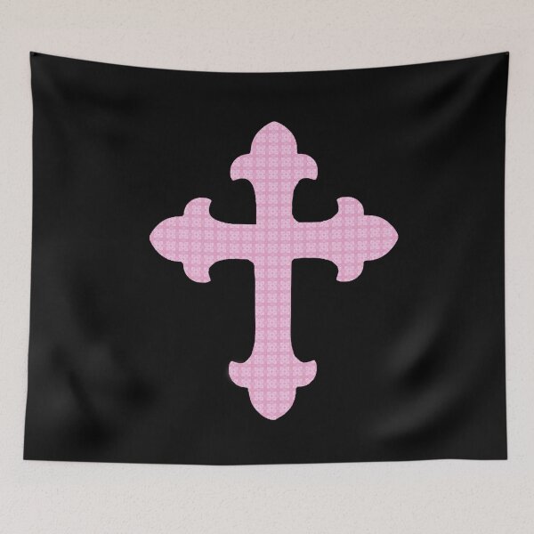 Item preview, Pastel Gothic Cross And Goth Damask Design designed and sold by StormyMuse.