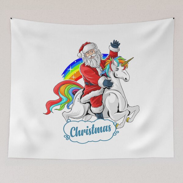 Item preview, Santa Riding Unicorn designed and sold by alexquang.
