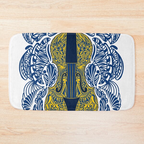 Artikelvorschau, Dunkelblaues Violin-Mandala-Muster entworfen und verkauft von crizzysketch.