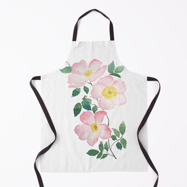 Item preview, hand painted pink rosa rubiginosa designed and sold by ColorandColor.