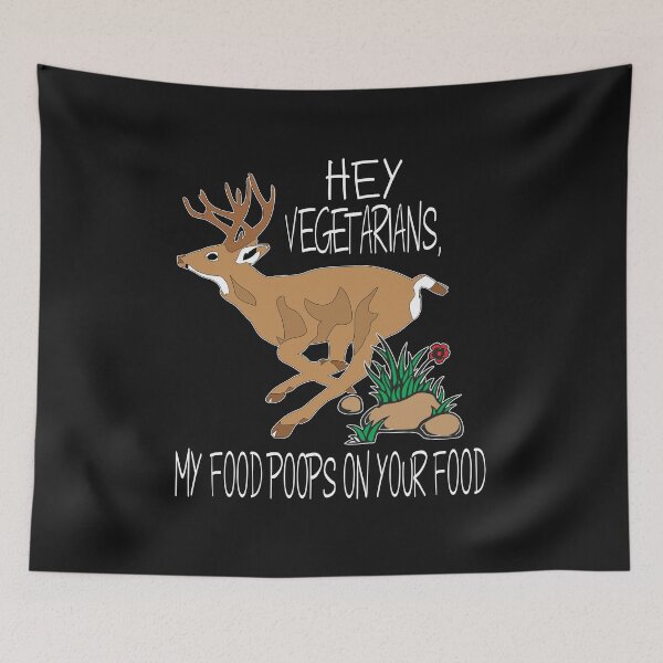 Item preview, Funny Anti-vegan My food poops on your food T-Shirt designed and sold by sunnym79.