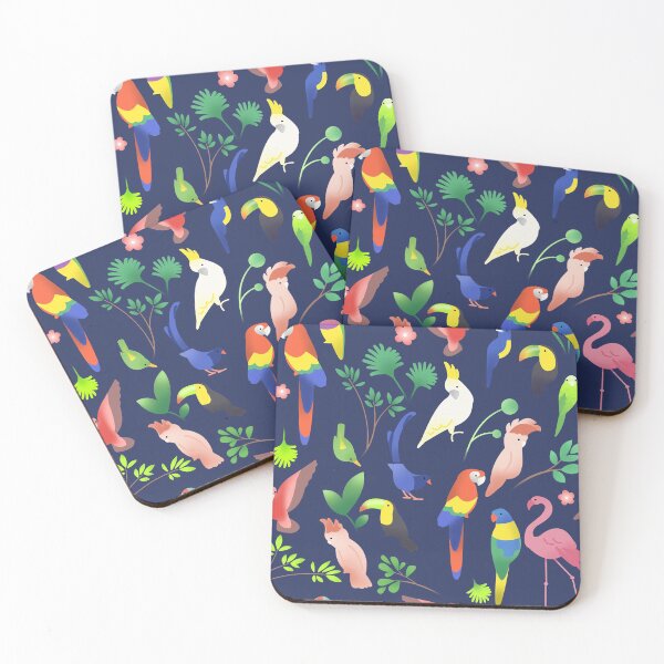 Item preview, Tropical Bird Pattern designed and sold by Bethany Gustafson.