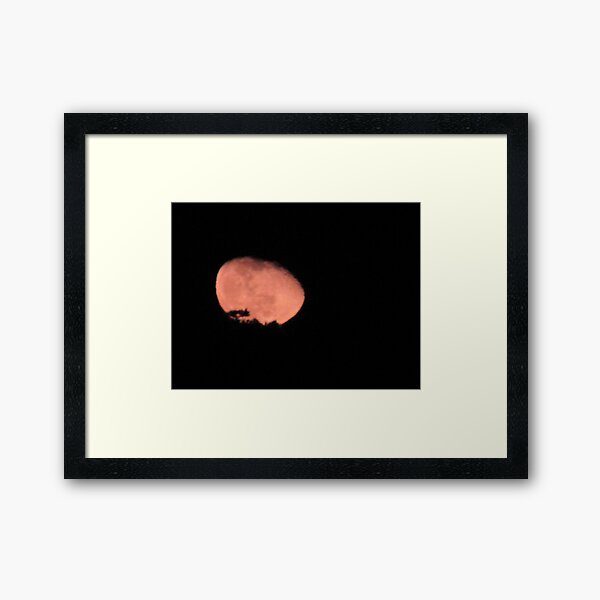 Moonset Framed Art Print