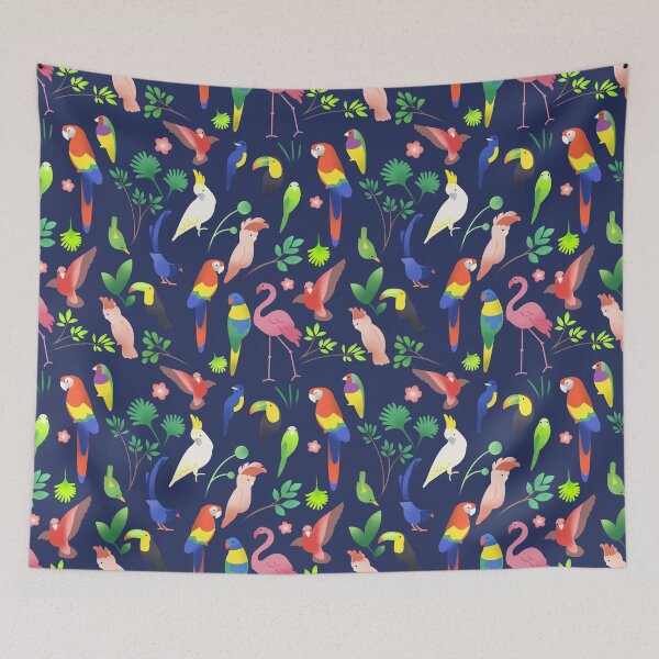 Item preview, Tropical Bird Pattern designed and sold by Bethany Gustafson.