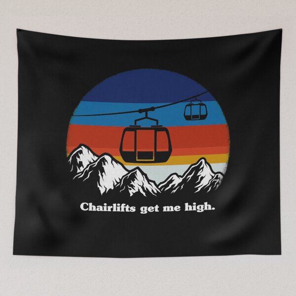 Item preview, Chairlifts, Get Me High, Ski Lift Elevator, Chairlifts Lover  designed and sold by OdmiDesign.