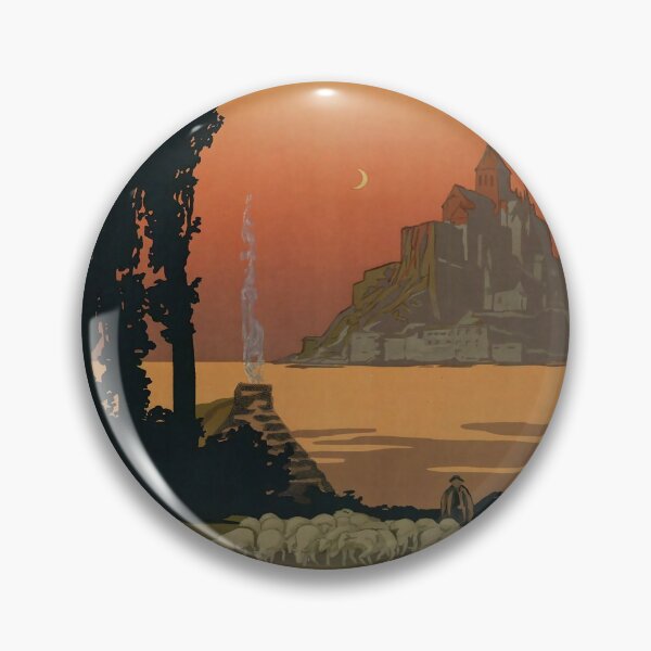 Item preview, retro classic ETAT Le Mont Saint Michel poster designed and sold by CorasPosters.