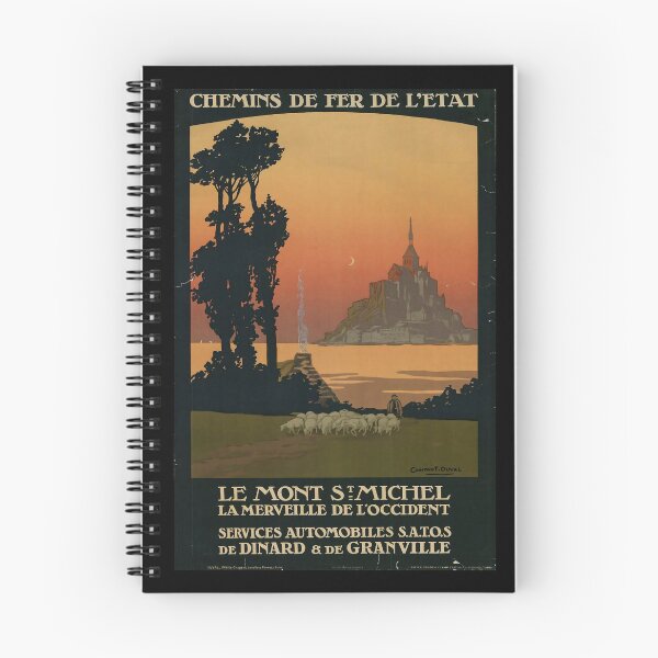 Item preview, retro classic ETAT Le Mont Saint Michel poster designed and sold by CorasPosters.