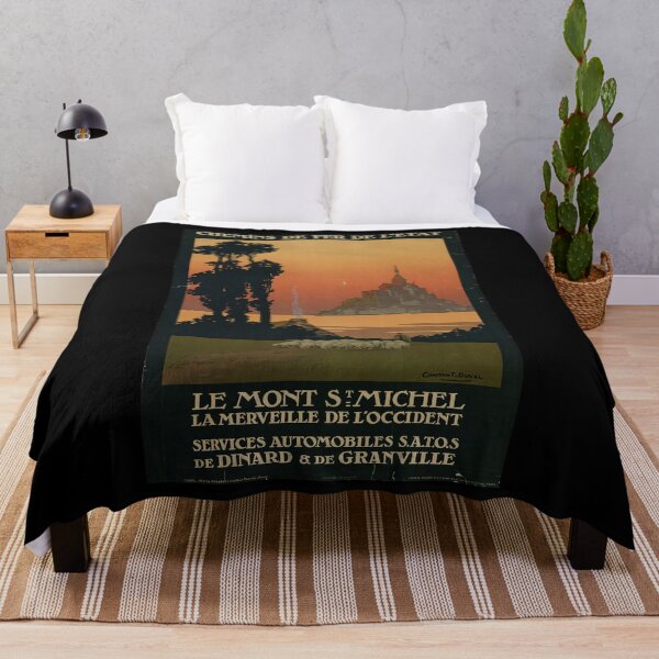 Item preview, retro classic ETAT Le Mont Saint Michel poster designed and sold by CorasPosters.