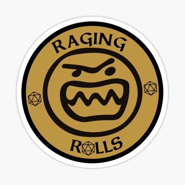 Raging Rolls Logo Sticker