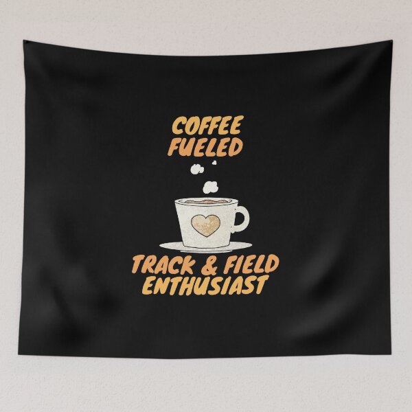 Item preview, coffee fueled track & field designed and sold by SnowballStep.