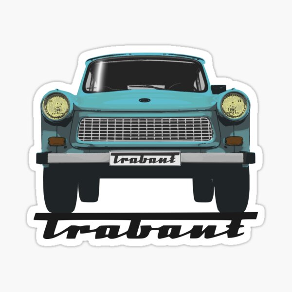 Trabant 601 (blau - vorne) Sticker