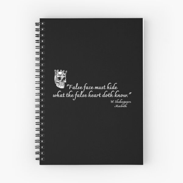 Item preview, False Face Must Hide What The False Heart Doth Know : Gothic Skull with Shakespeare Quote from Macbeth designed and sold by kongju.