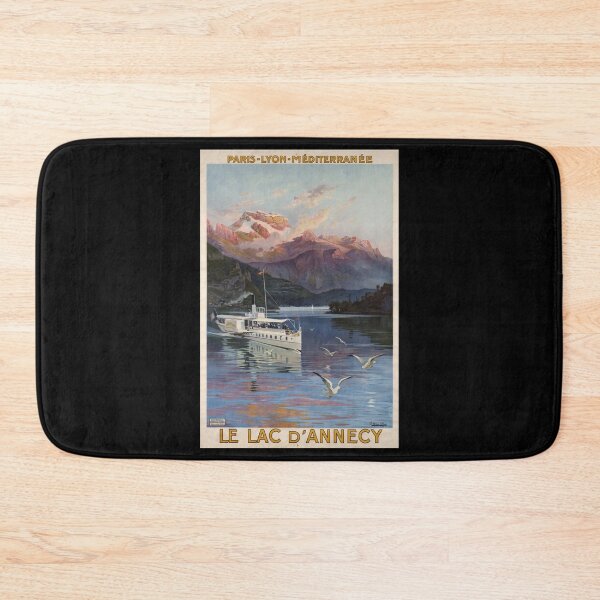 Item preview, retro classic PLM Lac Annecy poster designed and sold by CorasPosters.