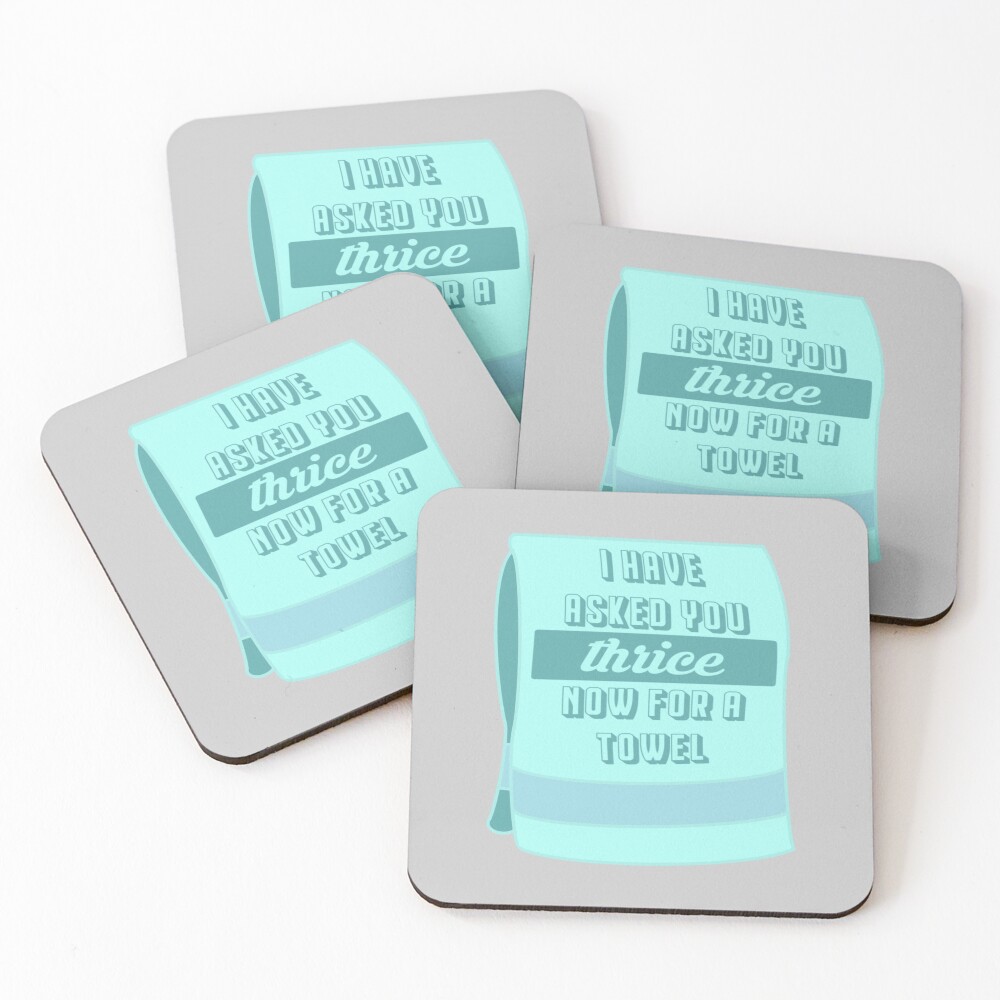 Thrice for a Towel Coasters (Set of 4)