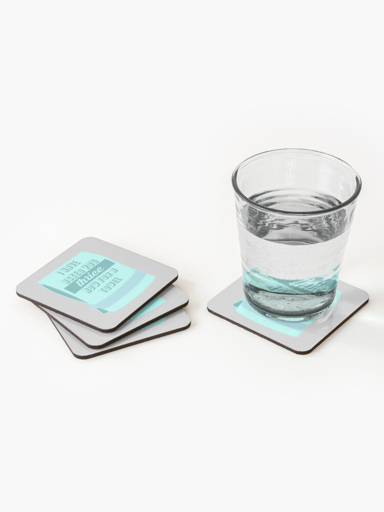 Alternate view of Thrice for a Towel Coasters (Set of 4)