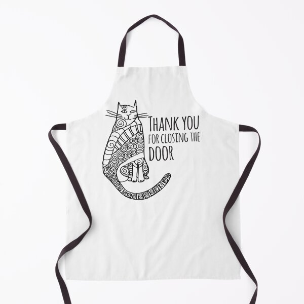 Item preview, Thank you for closing the door - Rufus cat designed and sold by TangerineMeg.