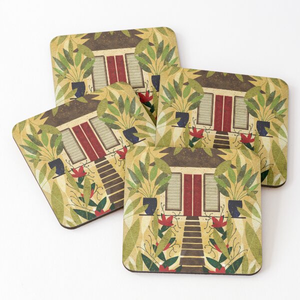 Item preview, Jungle house in red green gold designed and sold by HeyMim.