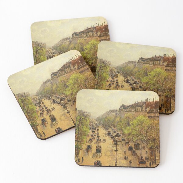 Item preview, Boulevard Montmartre Spring - Camille Pissarro Classic Famous Art designed and sold by jfreedom.
