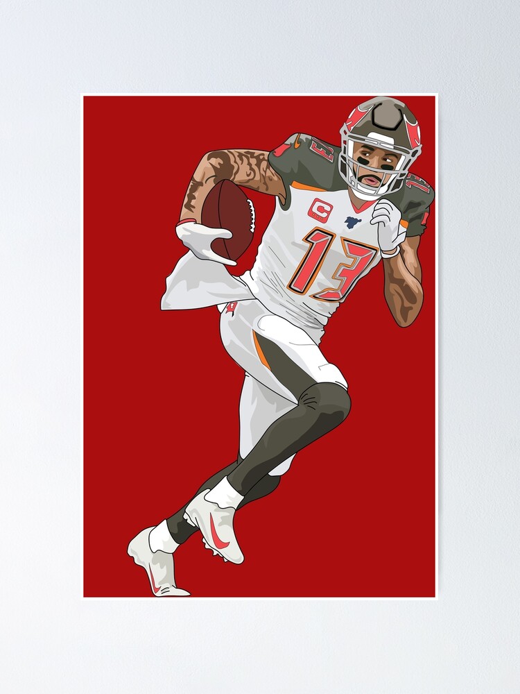 Mike Evans #13 Looks Back Poster for Sale by SpeedyGoals