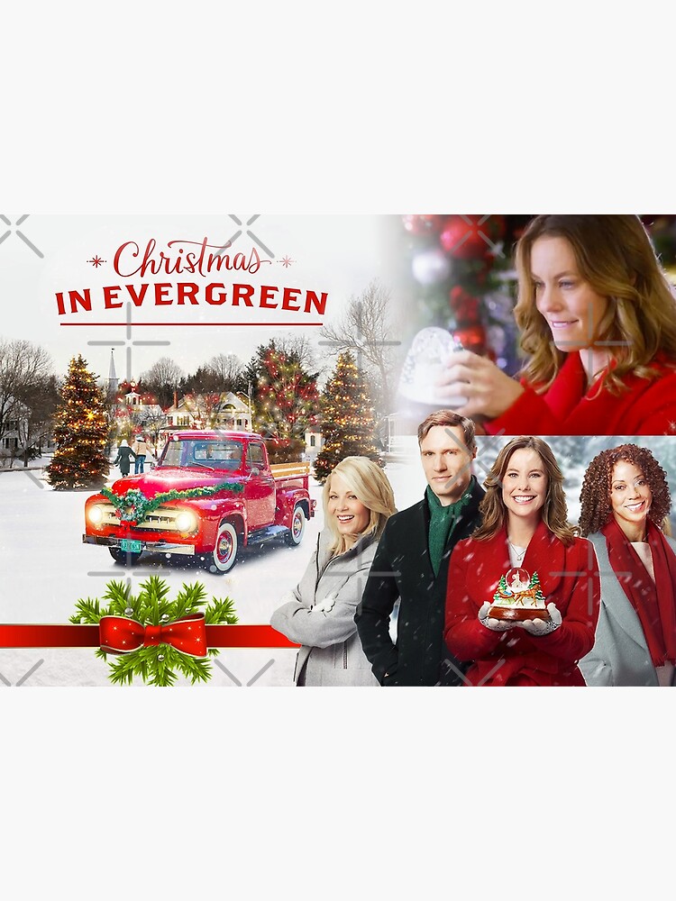 "Hallmark Collage Christmas Movie Christmas in Evergreen" Poster by