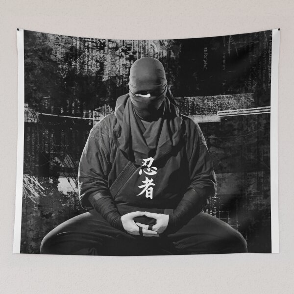 Item preview, Shinobi Ninja meditating kanji designed and sold by SyanArt.