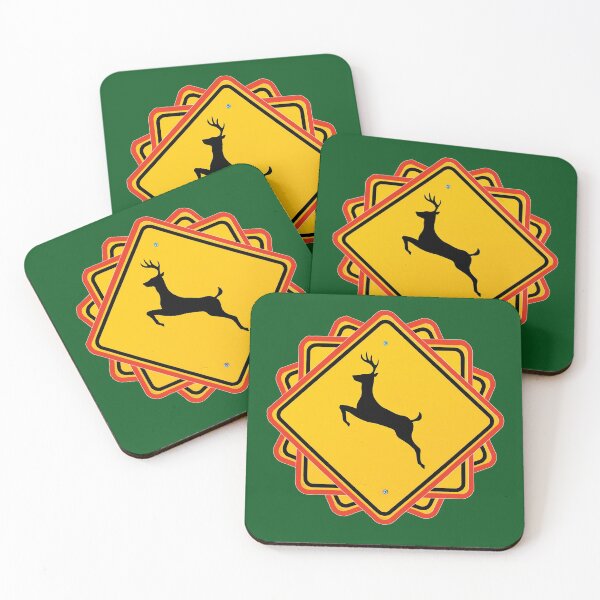 Item preview, Merry Christmas Leaping Stag Mandala Star Real Street sign designed and sold by SignsAreReal.