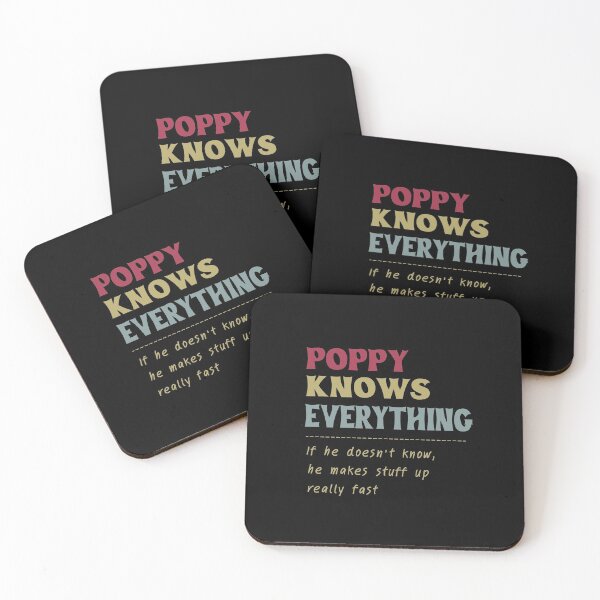 Item preview, Poppy knows everything Funny gift for Grandpa from kids designed and sold by Pattycool.