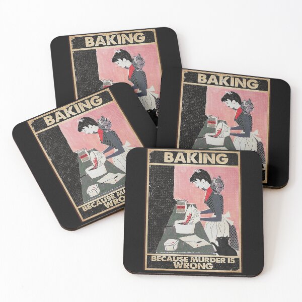 Item preview, Cat Baking Because Murder is Wrong designed and sold by mlnana.
