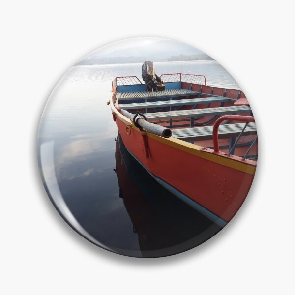 Item preview, Lake nature scene with boat designed and sold by PriyanDecor.