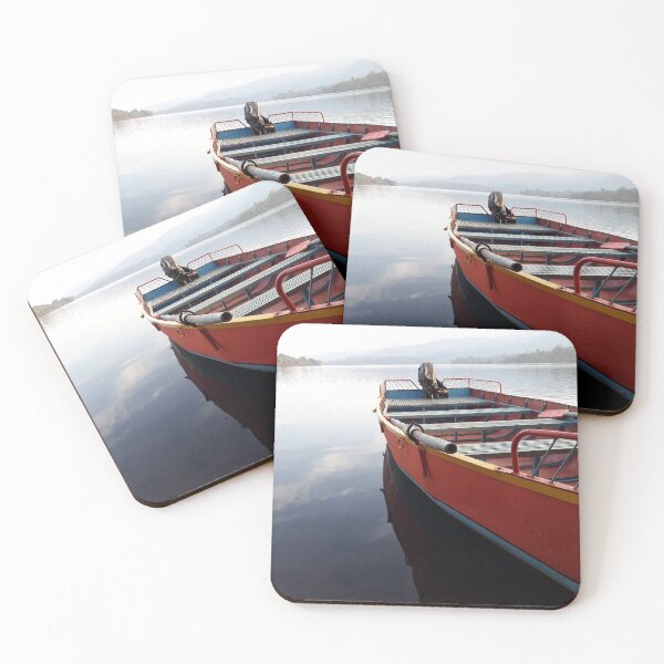 Item preview, Lake nature scene with boat designed and sold by PriyanDecor.