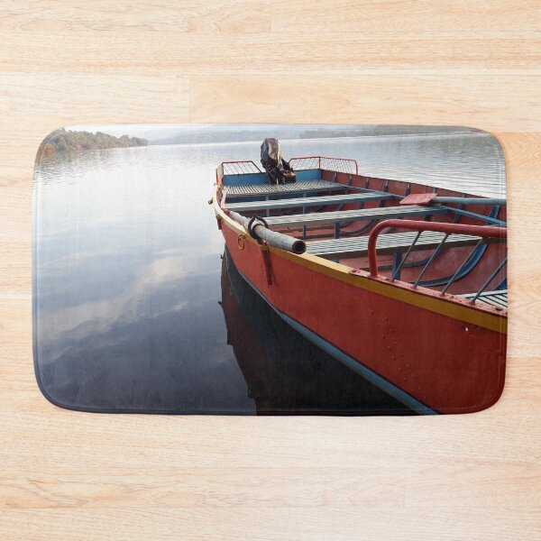 Item preview, Lake nature scene with boat designed and sold by PriyanDecor.
