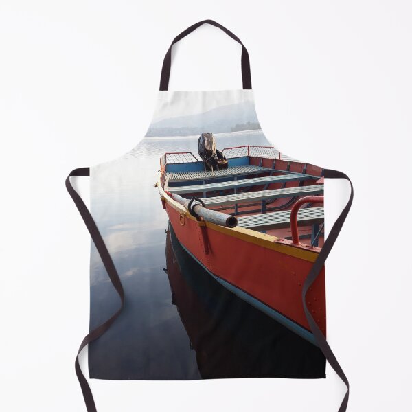 Item preview, Lake nature scene with boat designed and sold by PriyanDecor.