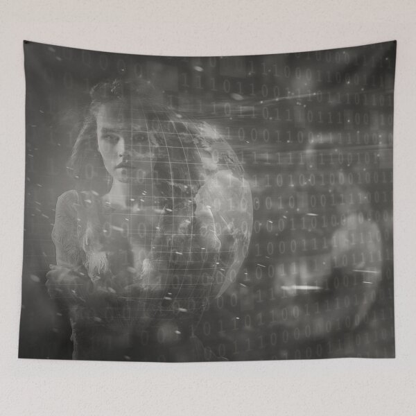 Item preview, Digital Woman Binary Code - 15 designed and sold by Mirage72.