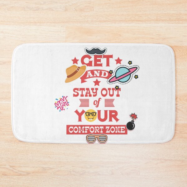 Item preview, Get and stay out of your comfort zone - typography designed and sold by feel-free-store.