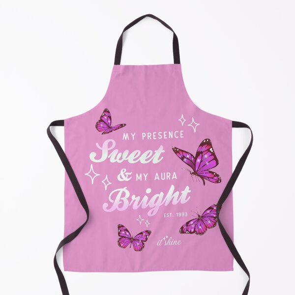 Item preview, my presence sweet and my aura bright - pink butterflies (shut up) designed and sold by thewayitshine.