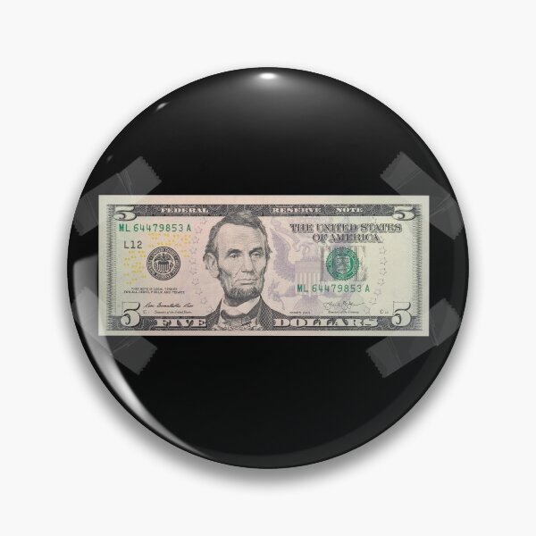 Item preview, Taped Five Dollar Bill designed and sold by KammilDesigns.