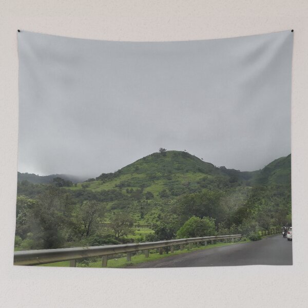 Item preview, Monsoon green Mountains designed and sold by PriyanDecor.