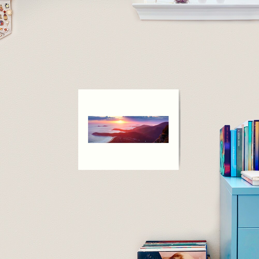 Sunset from Mt Oberon, Wilsons Promontory, Victoria Australia Art Print