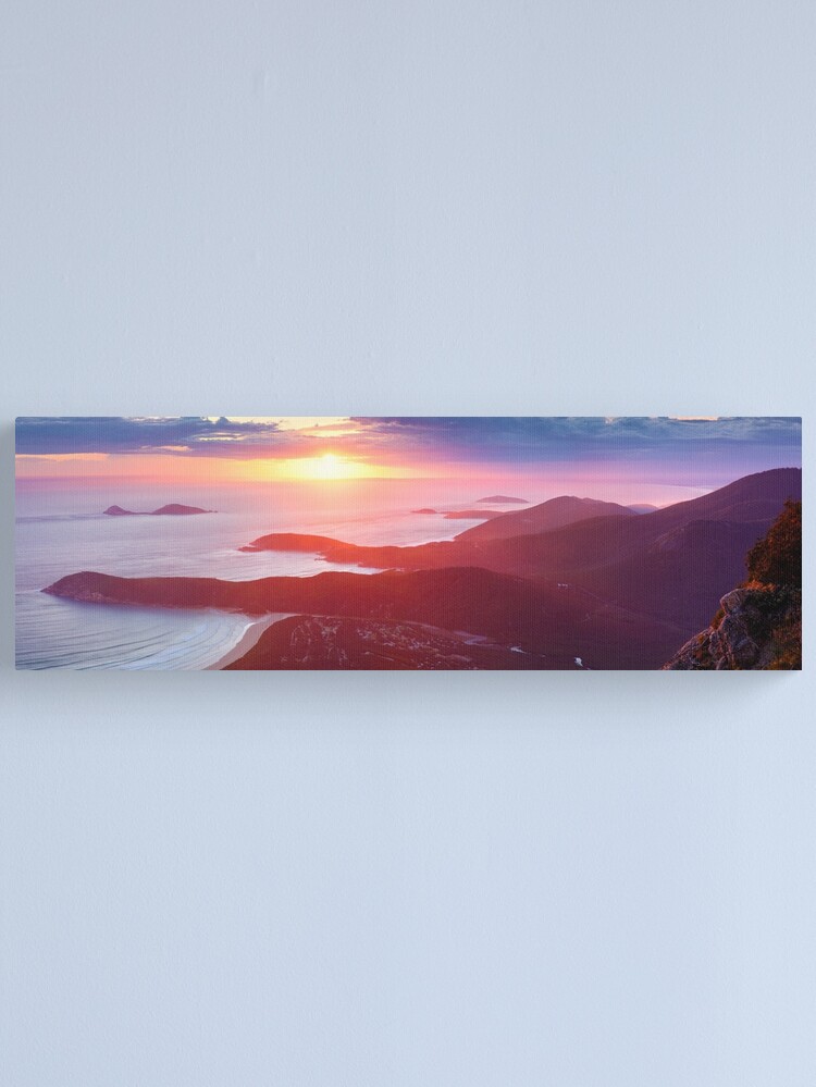 Alternate view of Sunset from Mt Oberon, Wilsons Promontory, Victoria Australia Canvas Print