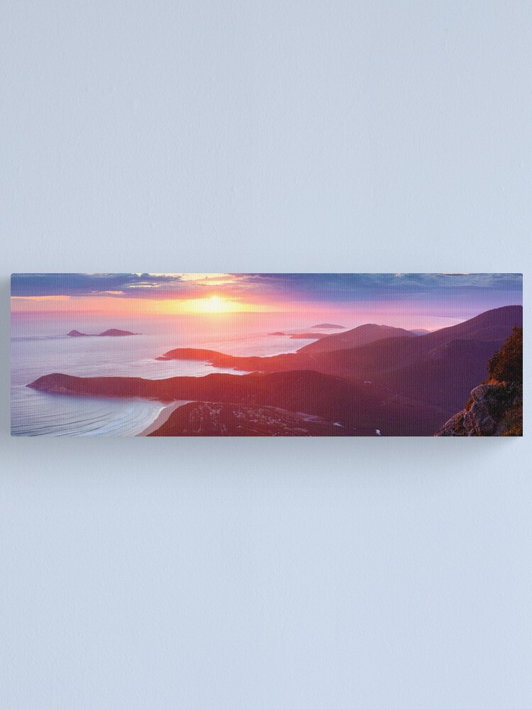 Alternate view of Sunset from Mt Oberon, Wilsons Promontory, Victoria Australia Canvas Print
