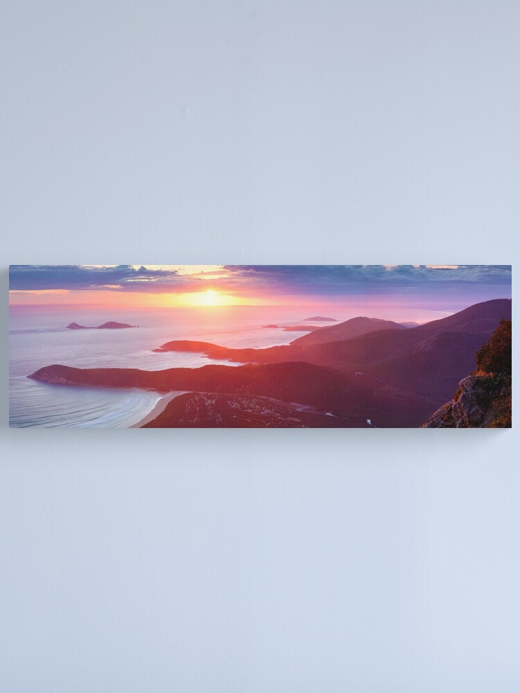 Alternate view of Sunset from Mt Oberon, Wilsons Promontory, Victoria Australia Canvas Print