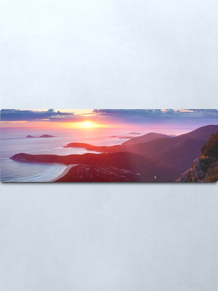 Alternate view of Sunset from Mt Oberon, Wilsons Promontory, Victoria Australia Metal Print